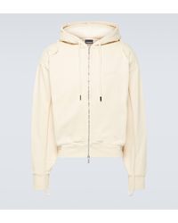 Jacquemus - 'Camargue Warped Logo Zipped Hoodie, Long Sleeves, Light, 100% Cotton, Size: Small - Lyst