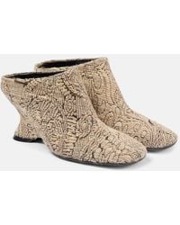 Dries Van Noten - Jacquard Wedge Mules - Lyst