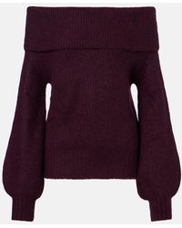 Jardin Des Orangers - Off-Shoulder Cashmere And Silk Sweater - Lyst