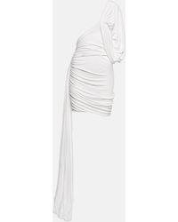 Rick Owens - One-shoulder Draped Minidress - Lyst