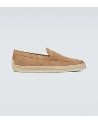 Tod's Slip-on Suede Loafers - Natural