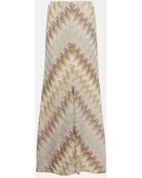 Missoni - Gonna lunga in lame a zig-zag - Lyst