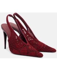 Magda Butrym - 105 Crochet Slingback Pumps - Lyst