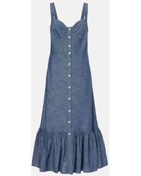 Polo Ralph Lauren - Cotton Chambray Maxi Dress - Lyst