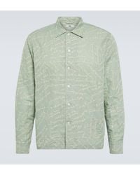 Bode - Powder Cotton And Linen Shirt - Lyst