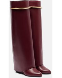 Givenchy - Shark 95 Leather Knee-High Boots - Lyst