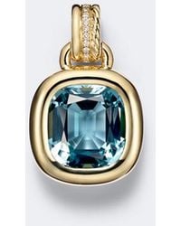 David Yurman - Dy Mercer 18Kt Pendant With Topaz And Diamonds - Lyst