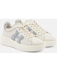 Hogan - Sneakers Rebel Aus Leder Mit Veloursleder - Lyst