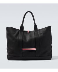 Thom Browne - Medium Leather Tote Bag - Lyst