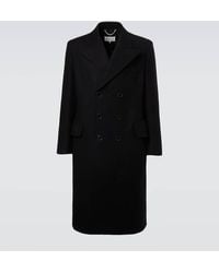 Maison Margiela - Double-Breasted Virgin Wool Coat - Lyst
