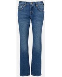 7 For All Mankind - Low Cigarette Slim Jeans - Lyst