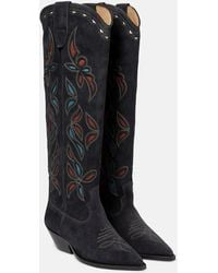 Isabel Marant - Denvee Suede Knee-High Boots - Lyst
