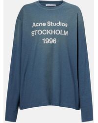 Acne Studios - Camiseta De Jersey En Mezcla De Algodon Con Logo - Lyst