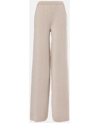 Ralph Lauren - Wool Wide-Leg Pants - Lyst