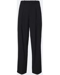 Jacquemus - Losange Pleated Virgin Wool Wide-Leg Pants - Lyst