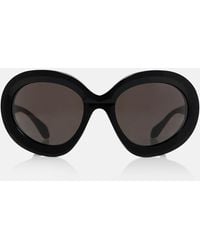 Alaïa - Logo Oversized Sunglasses - Lyst