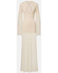 AYA MUSE - Calla Cutout Ribbed Maxi Dress - Lyst