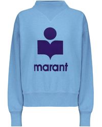 Étoile Isabel Marant Moby Cotton-blend Sweatshirt - Blue