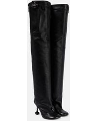 Loewe - Lambskin Knee-High Boots - Lyst