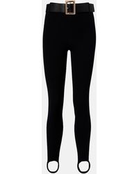 Self-Portrait - Leggings Con Estribos Y Cinturon - Lyst