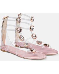 Giambattista Valli - Embellished Pvc Sandals - Lyst