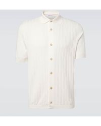 Brunello Cucinelli - Ribbed-Knit Cotton Shirt - Lyst
