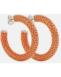 AMINA MUADDI - Cameron Medium Hoop Earrings - Lyst
