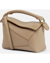 Loewe - Puzzle Edge Mini Leather Top-Handle Bag - Lyst
