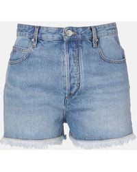 Isabel Marant - High-Rise Jeansshorts Lesia - Lyst