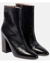 Etro - Perforated Leather Ankle Boots - Lyst