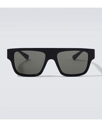 Gucci - Web Stripe Flat-Top Sunglasses - Lyst