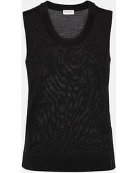 Saint Laurent - Wool Sweater Vest - Lyst