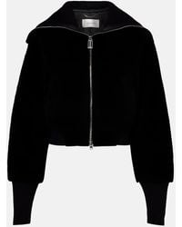 Victoria Beckham - Shearling Bomber Jacket - Lyst