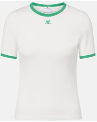 Courreges - Cotton Jersey T-Shirt - Lyst
