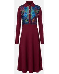 Etro - Silk, Wool, And Cashmere Shirt Dress - Lyst