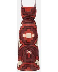 Johanna Ortiz - Espejismo Selvático Linen Dress - Lyst
