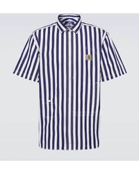 Junya Watanabe - X Carhartt Striped Cotton Bowling Shirt - Lyst
