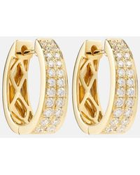Anita Ko - Ohrringe Meryl Small Aus 18Kt Gelbgold Mit Diamanten - Lyst