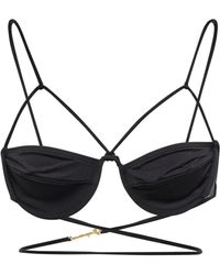 Donna Abbigliamento da Abbigliamento da spiaggia da Bikini e costumi interi Slip mareDSquared² in Materiale sintetico di colore Nero 
