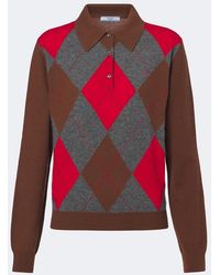 Prada - Jersey Argyle De Cachemir - Lyst