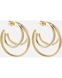 Jennifer Fisher - Triple Baby 10kt Gold-plated Hoop Earrings - Lyst
