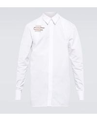 Givenchy - Camisa de popelin de algodon con arnes - Lyst