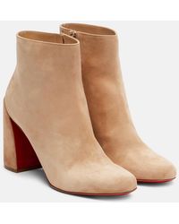 Christian Louboutin - Turela 85 Suede Ankle Boots - Lyst
