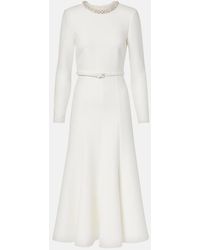 Roland Mouret - Crystal-Embellished Crepe Cocktail Dress - Lyst
