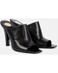 Saint Laurent - Jill Mules Aus Leder - Lyst