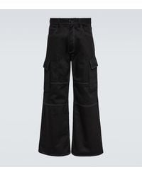 Marni - Wide-Leg Cotton Gabardine Cargo Pants - Lyst