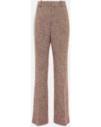 Chloé - Weite Hose aus Tweed - Lyst