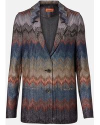 Missoni - Zigzag Lame Blazer - Lyst