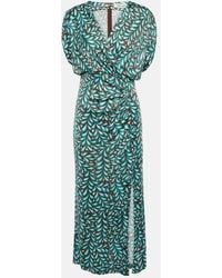 Diane von Furstenberg - Williams Printed Jersey Midi Dress - Lyst