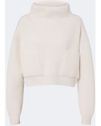 Alaïa - Ribbed-Knit Wool And Cashmere Sweater - Lyst